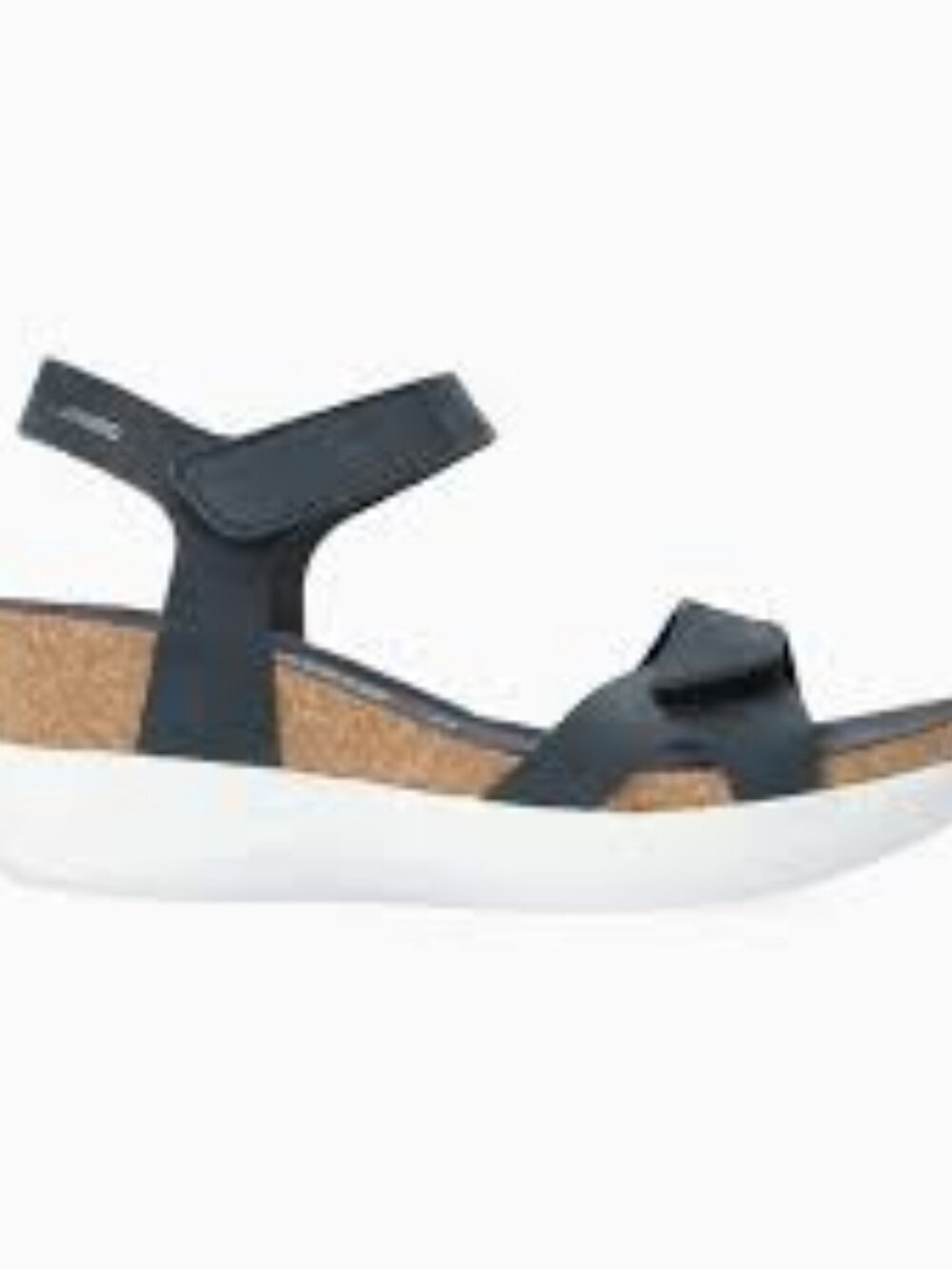 Mephisto Women's Coraly Cork Wedge Sling back Sandal, Navy, Women Size 40, 10 US